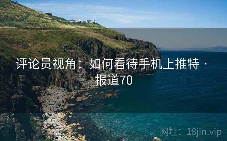 评论员视角：如何看待手机上推特 · 报道70  第2张