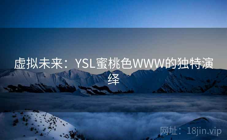 虚拟未来：YSL蜜桃色WWW的独特演绎  第2张