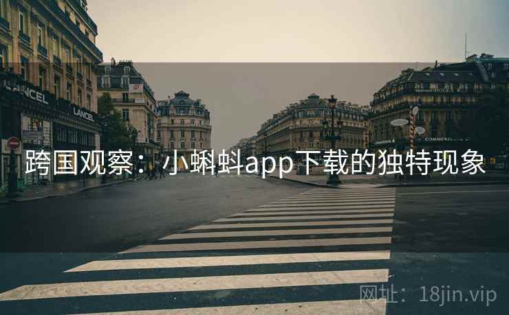 跨国观察:小蝌蚪app下载的独特现象 第2张 跨国观察:小蝌蚪app下载的独特现象 第2张